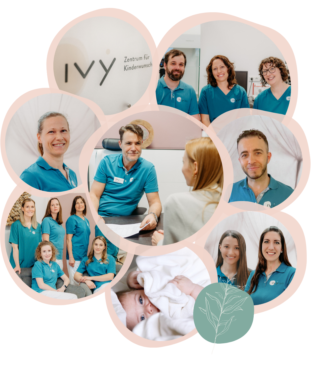 IVY Kinderwunsch Team Dr. Duscha, Dr. Ehart, Dr. Haider-Pabionger, Dr. Nabhan, Dr. Kollmann-Miletic, Christine Stieger, Ursula Huemer